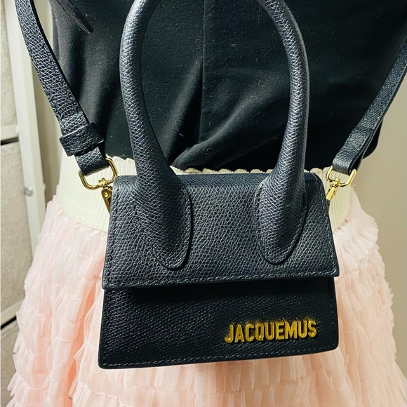 Jacquemus Mini Le Chiquito in Black Leather Authentic with Certificate See Pics - Picture 6 of 16
